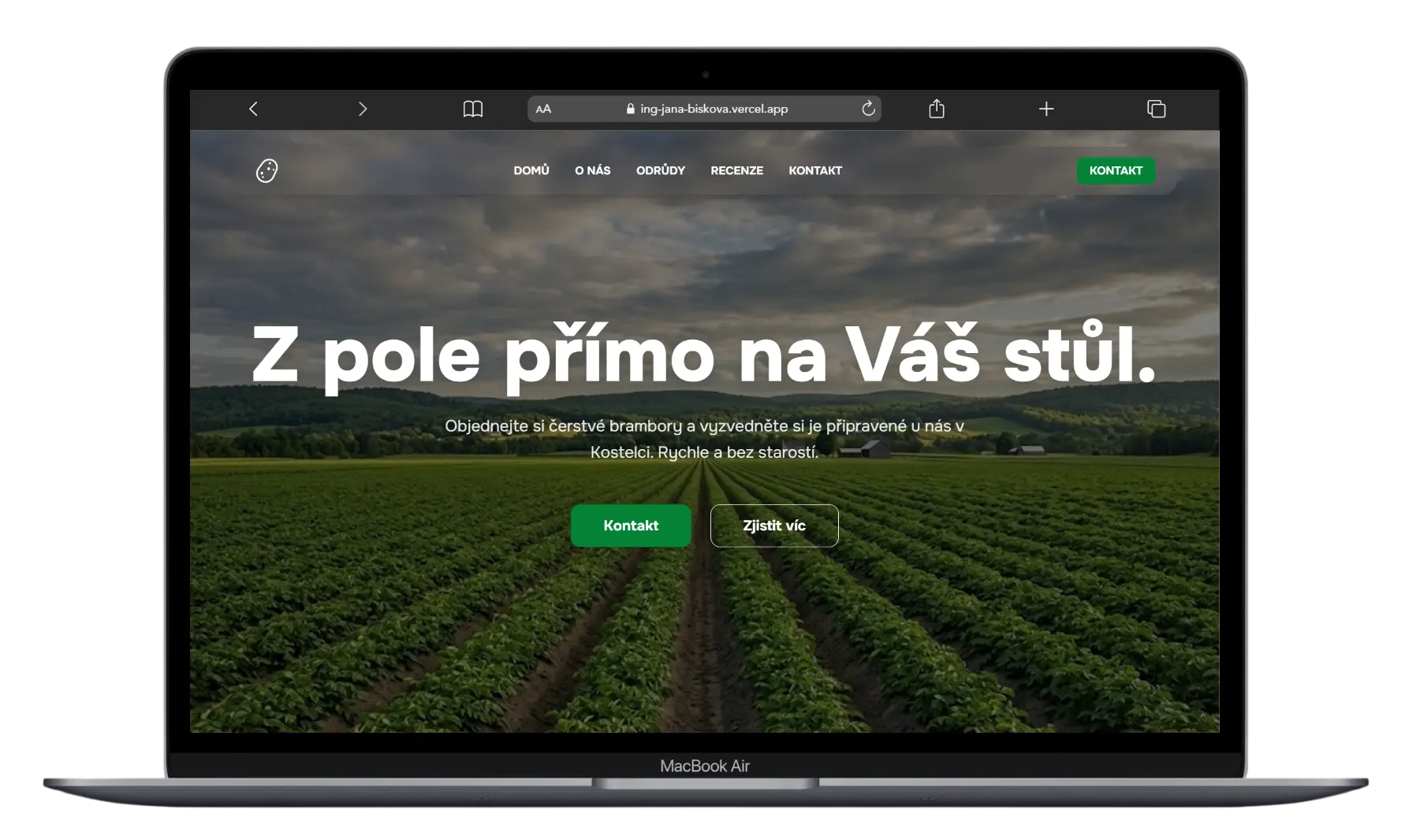 Náhled webu Farma Kostelec
