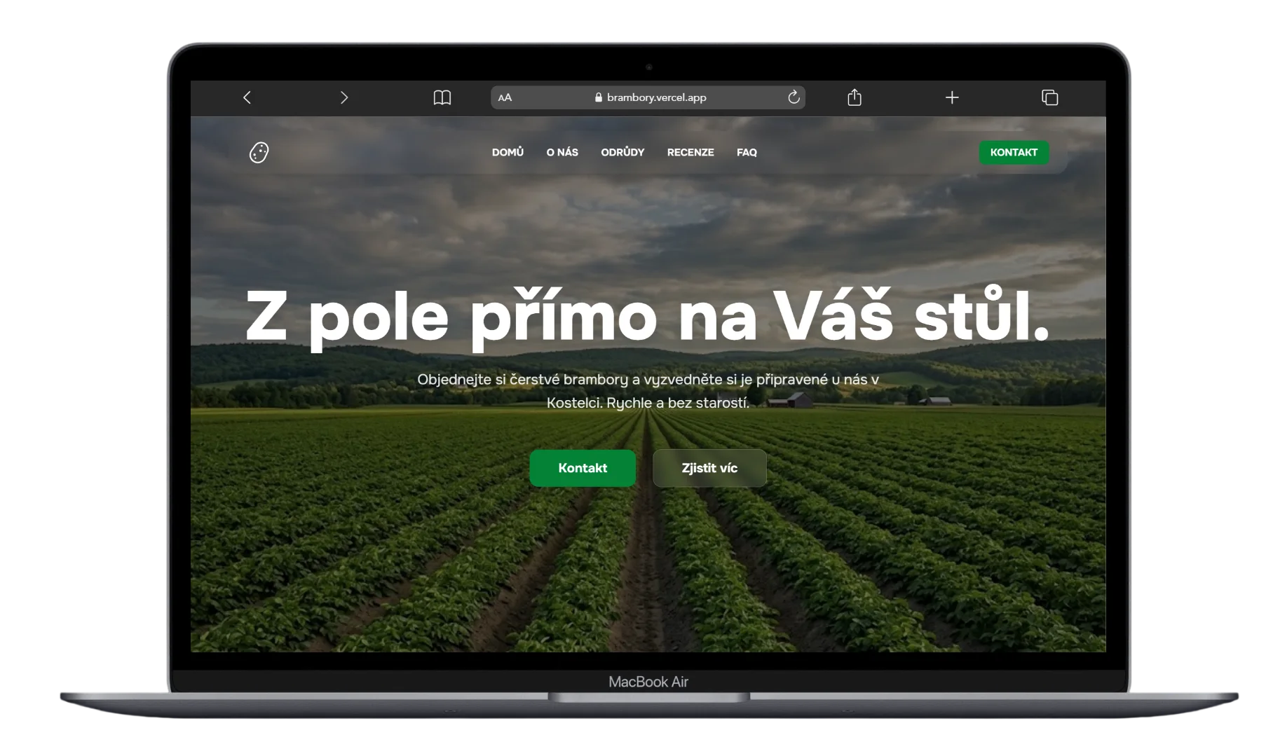Náhled webu Farma Kostelec