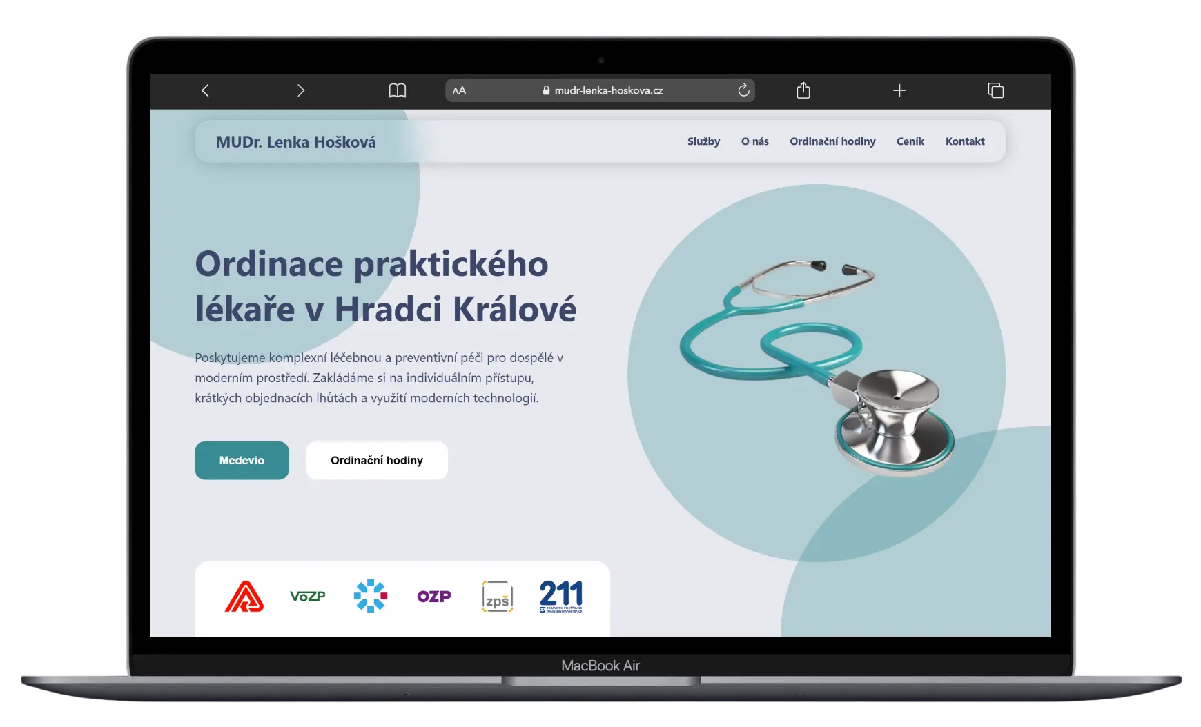 Náhled webu MUDr. Lenka Hošková